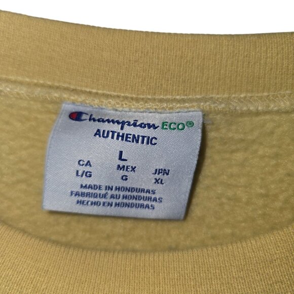 Champion Eco Authentic University of Montevallo Purple Gold Christmas Sweatshirt - Picture 8 of 9